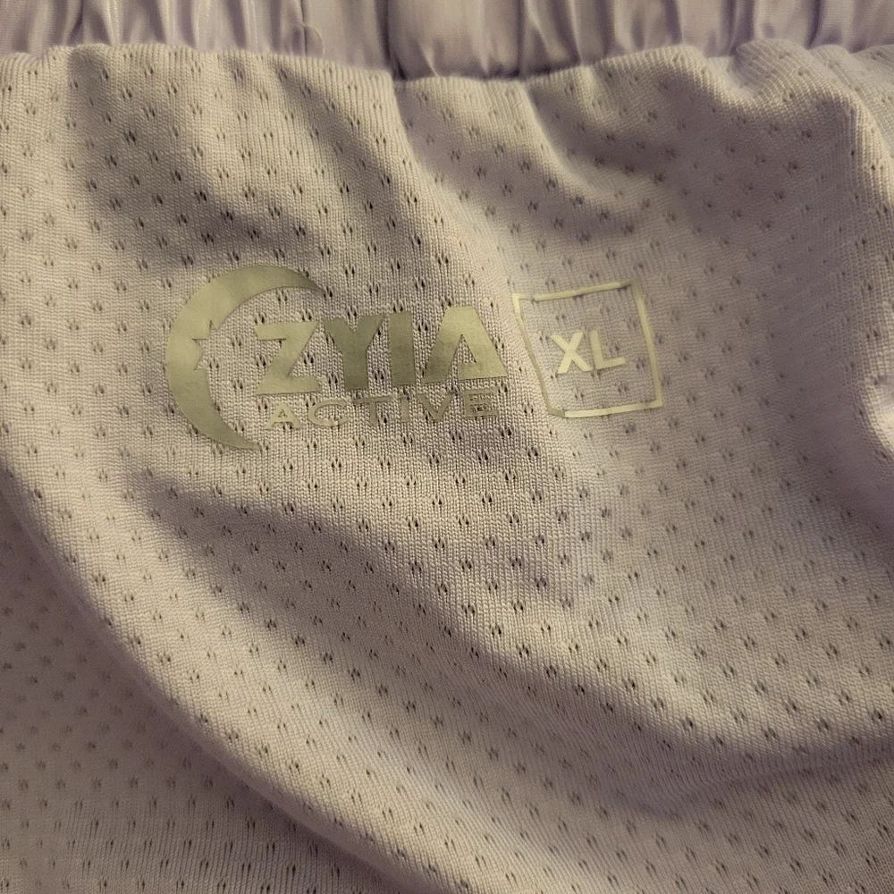 ZYIA Lilac Shine Bomber Shorts NWT XL